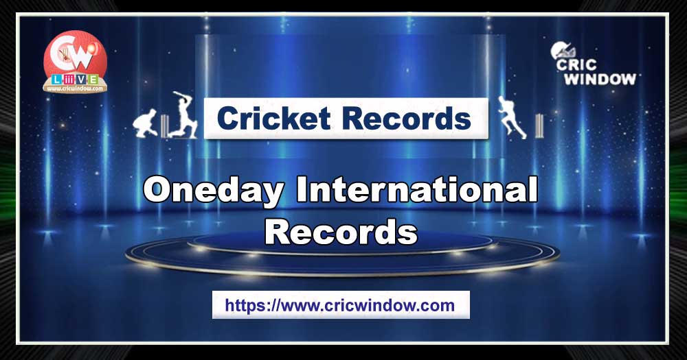 Oneday Cricket Records