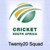 South Africa T20i Squad for India tour 2015