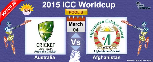 Australia vs Afghanistan Match-26