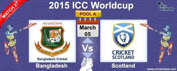 Bangladesh vs Scotland Match-27