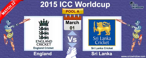 England vs Sri Lanka Match-22