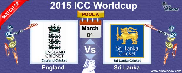 England vs Sri Lanka Preview Match 22 ICC Worldcup 2015 ...