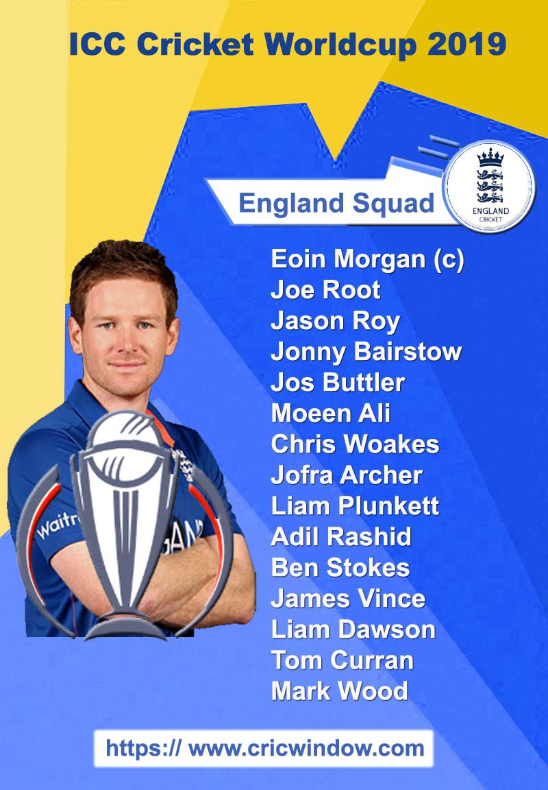 England worldcup squad