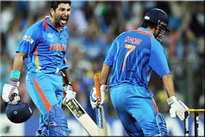 Yuvraj Singh with India 2011 World Cup winner