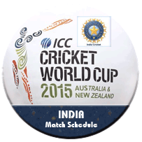 ICC World Cup India Schedule 2015
