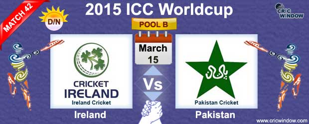 Ireland vs Pakistan Match-42
