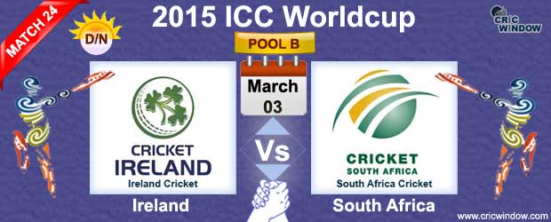 Ireland vs South Africa Match-24