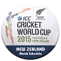 ICC World Cup New Zealand Schedule 2015