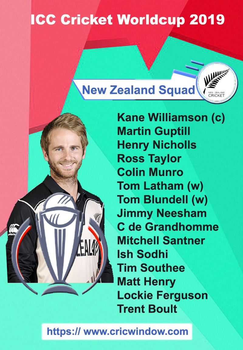 New Zealand worldcup squad