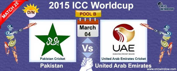 Pakistan vs UAE Match-25