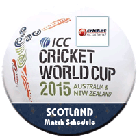 Scotland Schedule ICC Worldcup 2015