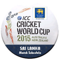 Sri Lanka Schedule ICC Worldcup 2015
