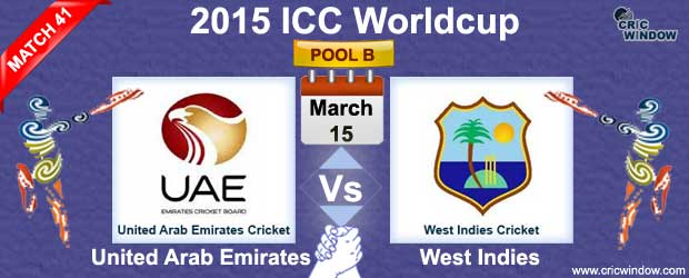UAE vs West Indies Match-41
