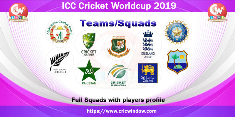 icc worldcup squads 2019